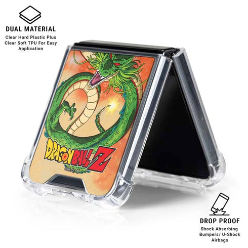 Dragon Ball Z One Wish Shenron Galaxy Z Flip6 Clear Case
